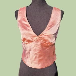 NWT Wild Fable Satin Rosette Cami Tank Top Size Small